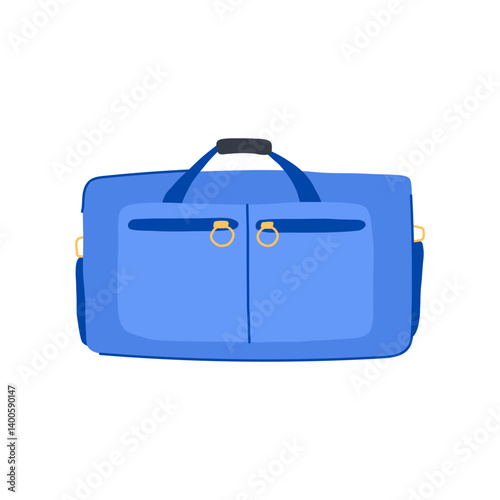 gym duffel bag cartoon vector illustration