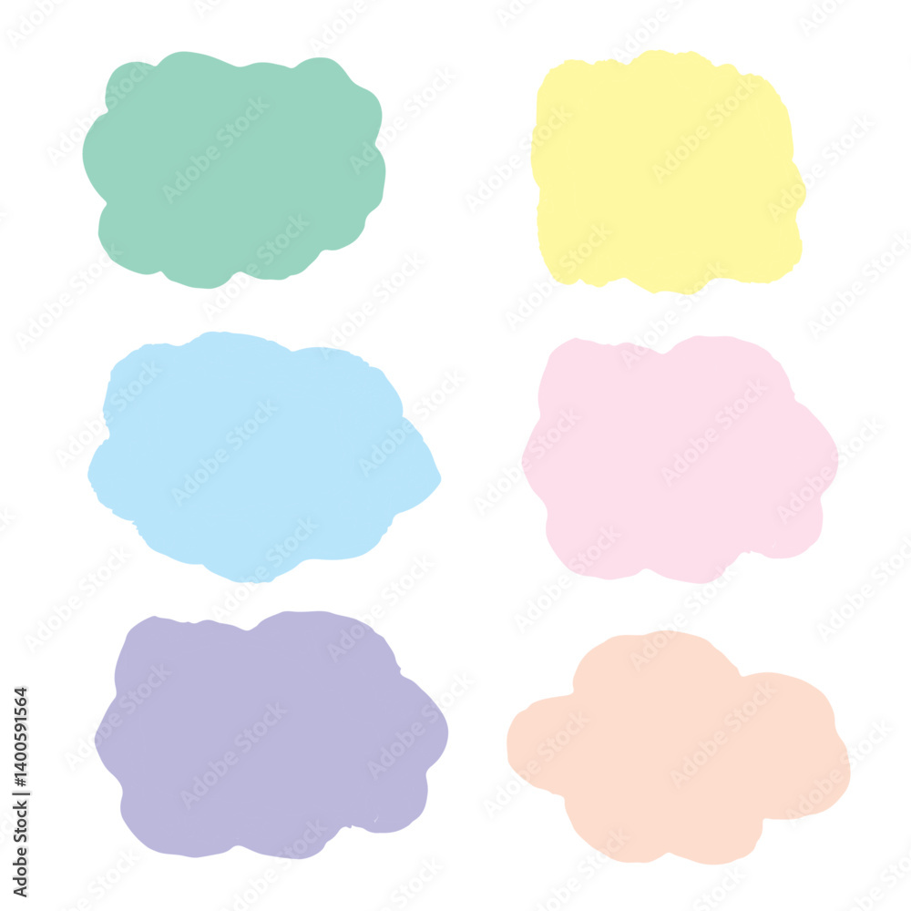 set colourful brush stroke collection_02 set colourful brush stroke collection_02
