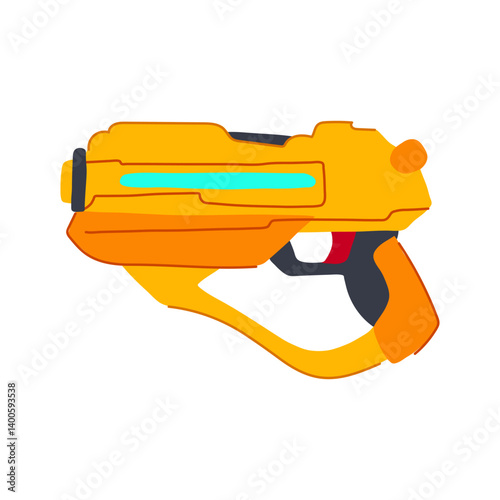 arena laser tag gun toy cartoon vector illustration