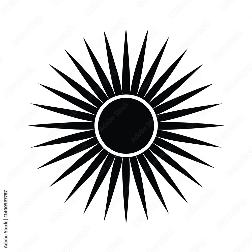sun icon vector illustration sun icon vector illustration