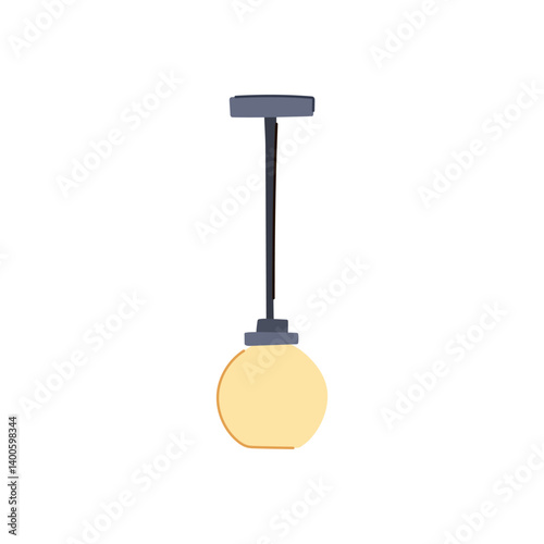 glass pedant lights cartoon vector illustration