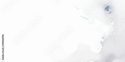 Handcrafted Watercolor Illustration with gray white Aquarelle Wash on Wet White Paper, Creating a Lush, Fluid Textured Background Full of Soft Brush Strokes that Evoke Calm and Elegance