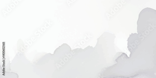 Light Gray Watercolor Stains Flowing Over a Distressed White Paper Base, Forming a Calm Yet Mysterious Abstract Scene with Vintage Texture Details"