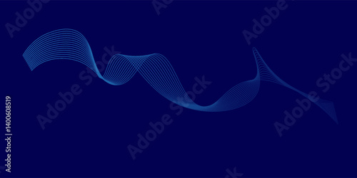 digitally generated image of blue light and stripes moving fast over black background. vector illustration