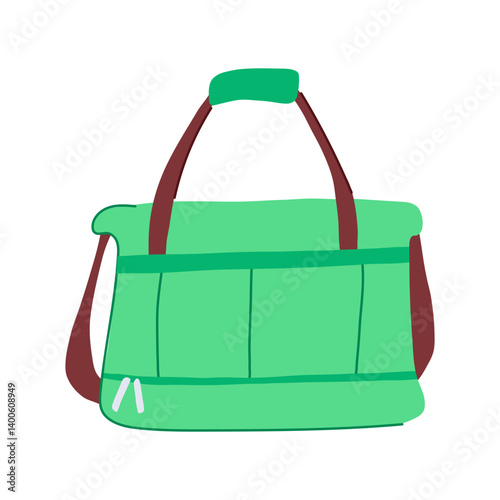 travel weekender bag cartoon vector illustration
