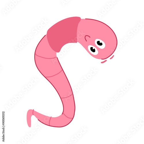 episode worm cartoon cartoon vector illustration