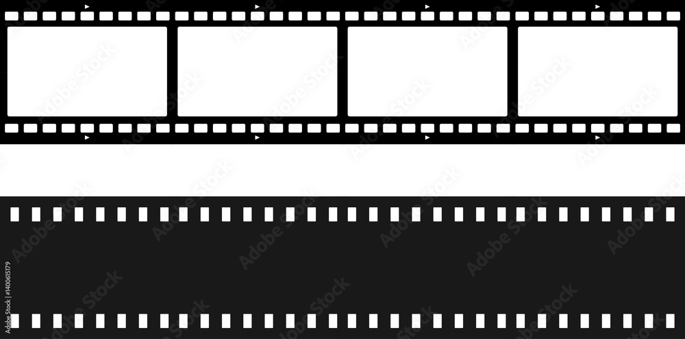 Grunge film strips. Old retro cinema movie strip. Video recording illustration Grunge film strips. Old retro cinema movie strip. Video recording illustration