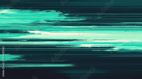 Abstract background featuring teal horizontal brushstrokes and linear forms