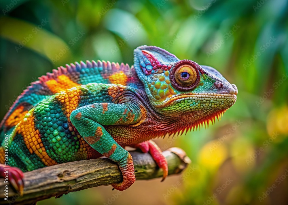 Chameleon Adaptation: Vivid Wildlife Camouflage in Nature