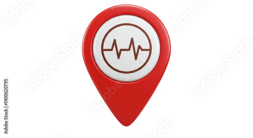 Free Download Isolated Medical Location Pin - GFXLoad