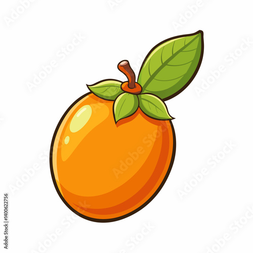 orange fruit with leaves