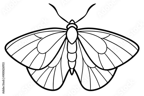 Minimalist Moth Art