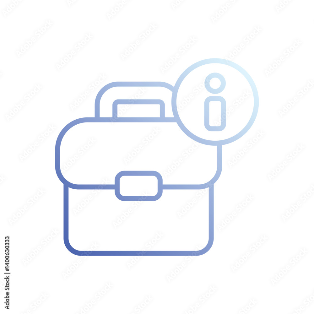 Working Info icon vector stock illustration Working Info icon vector stock illustration