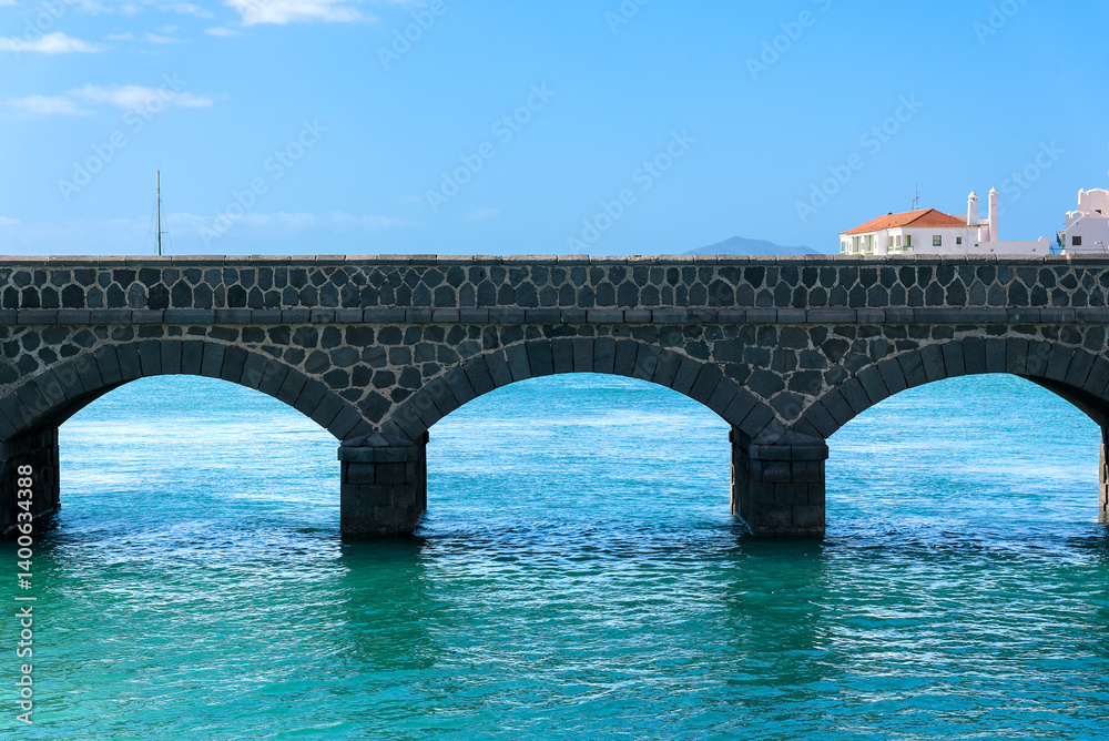 Fototapeta premium Old bridge in Arrecife de Lanzarote
