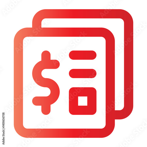 bank book gradient icon