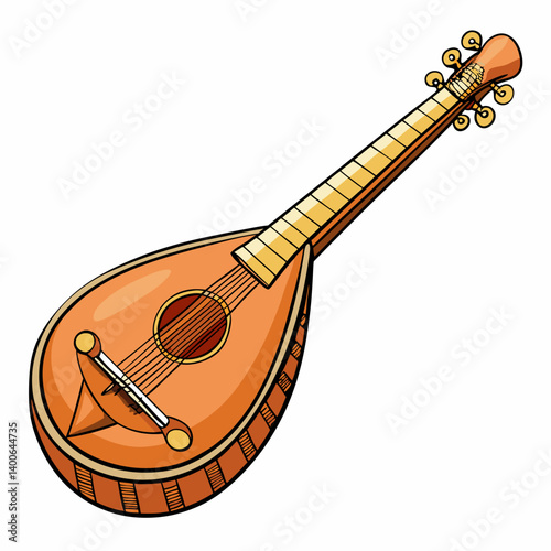 acoustic guitar vector illustration