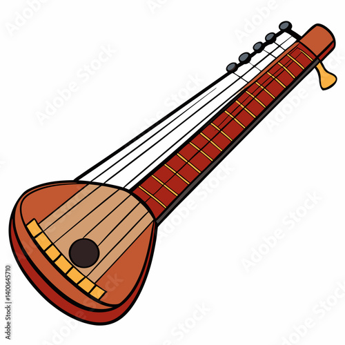 acoustic guitar vector illustration