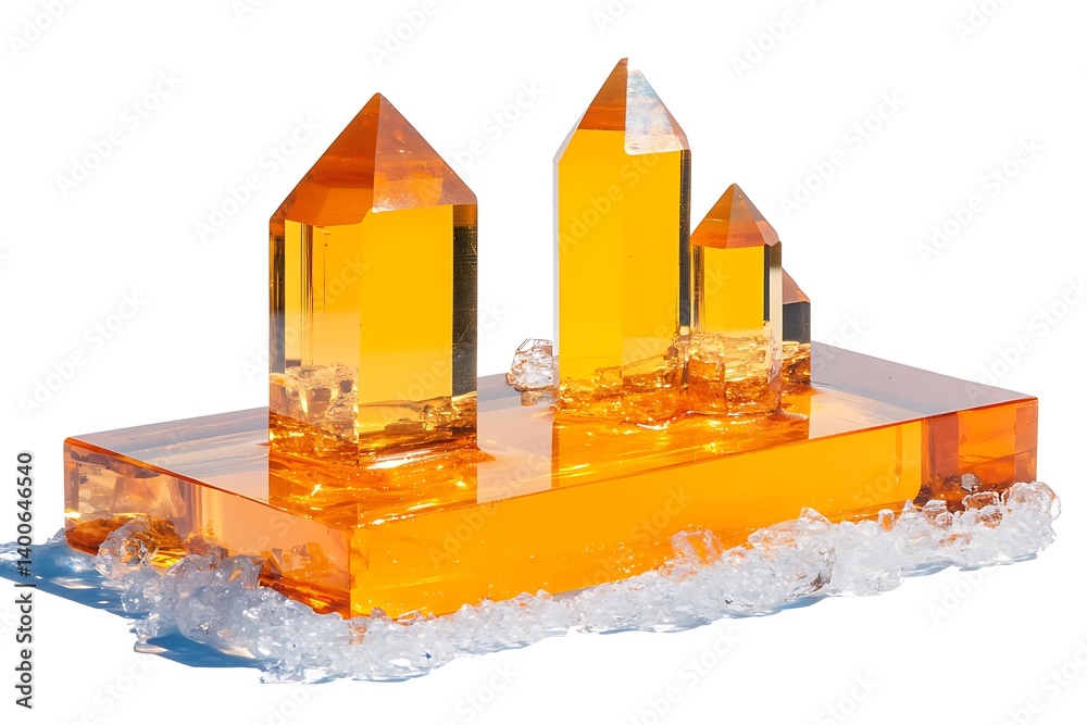 Amber Crystal Towers on Ice.