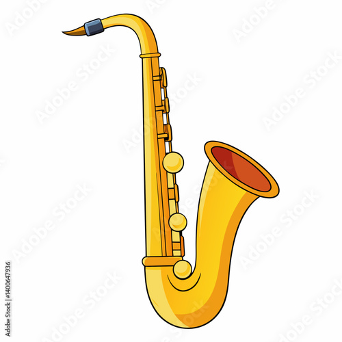 saxophone on a black background