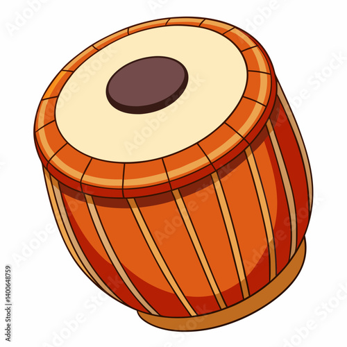 illustration of a wooden barrel