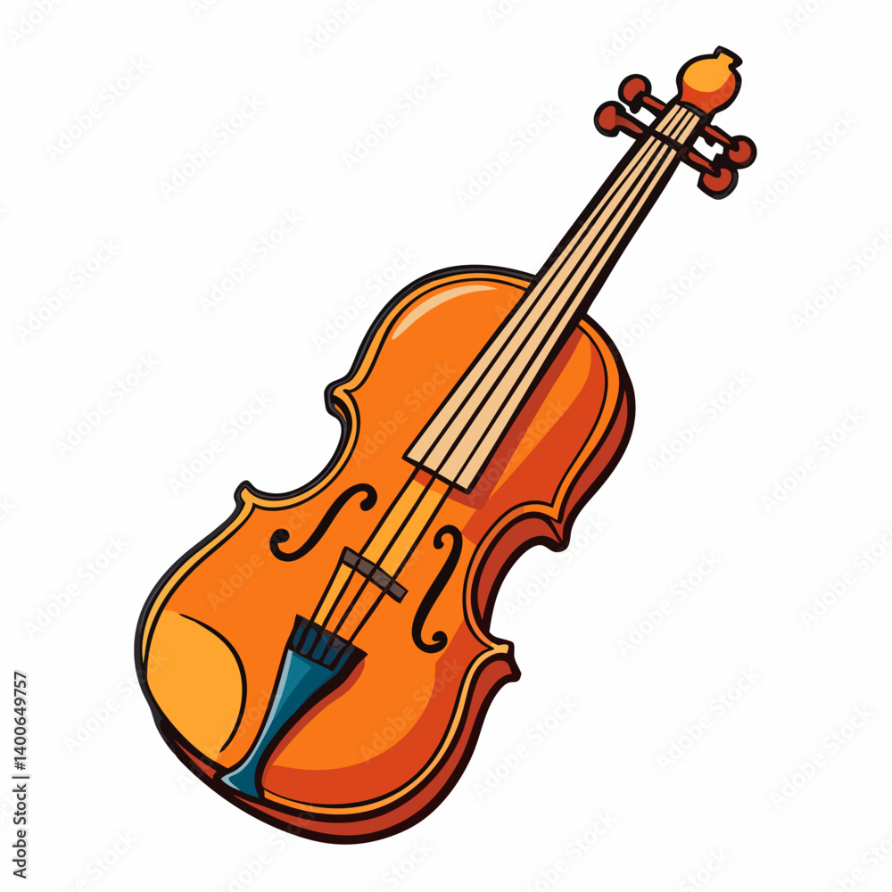 Fototapeta premium violin isolated on white