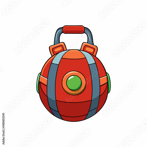 3d render of a bomb with a ball