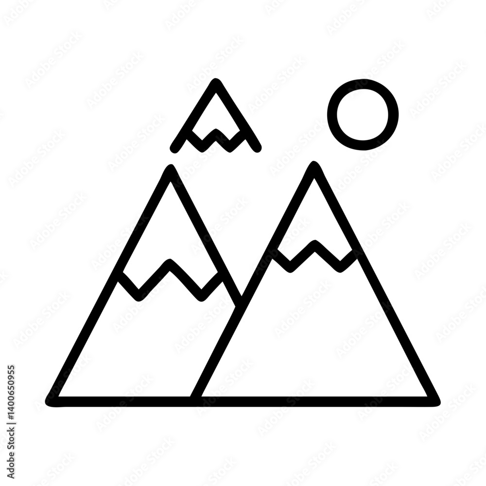 Mountain range outline vector illustration landscape peak nature top travel hiking adventure outdoor alps drawing Mountain range outline vector illustration landscape peak nature top travel hiking adventure outdoor alps drawing