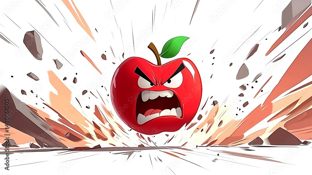 Angry Apple Explodes