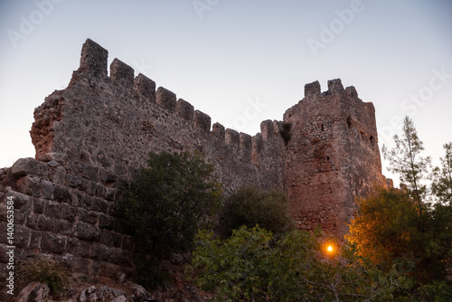 Obraz na płótnie Alanya Kale fortress exterior, Turkey. It was built in the 13th century. w salonie
