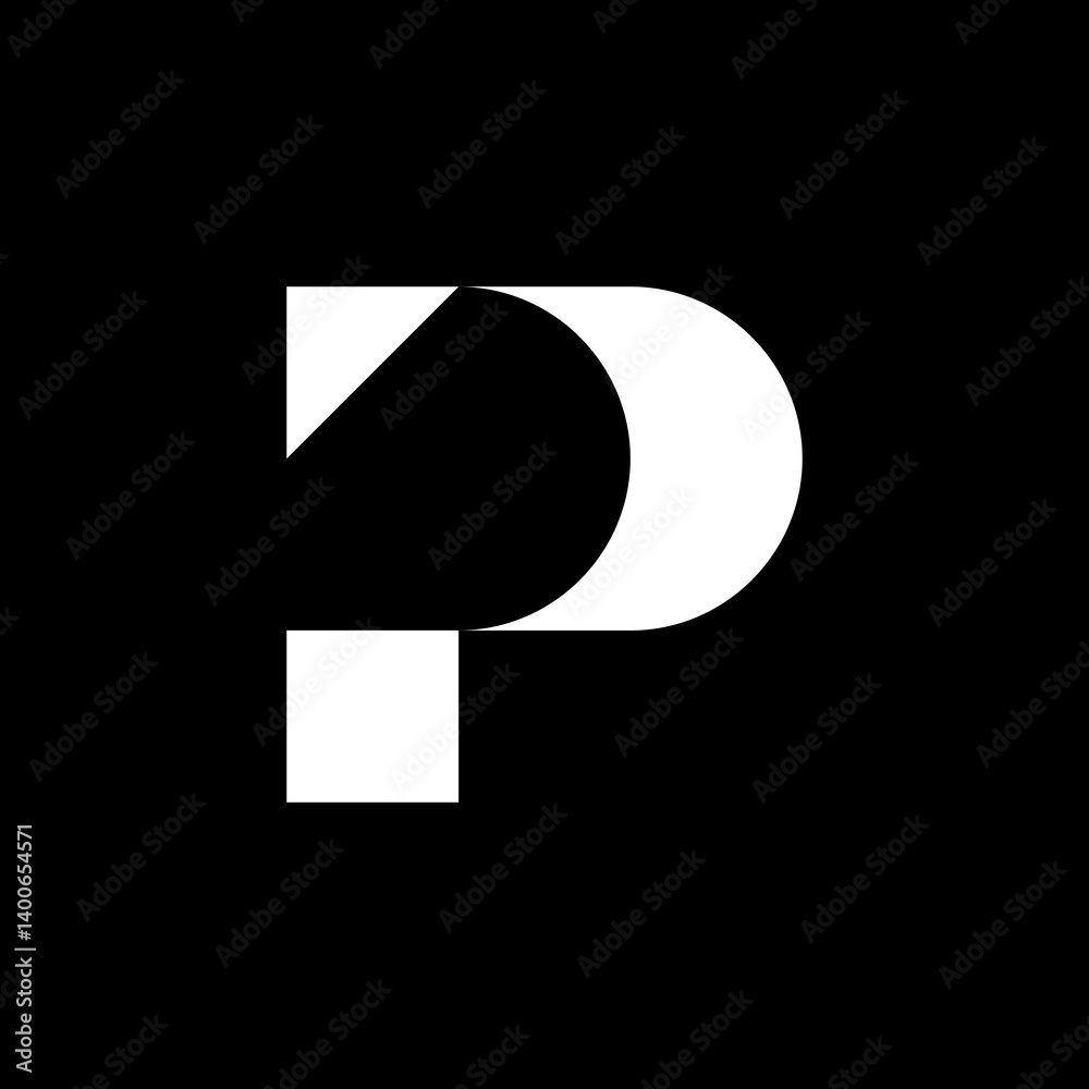 letter P logo letter P logo