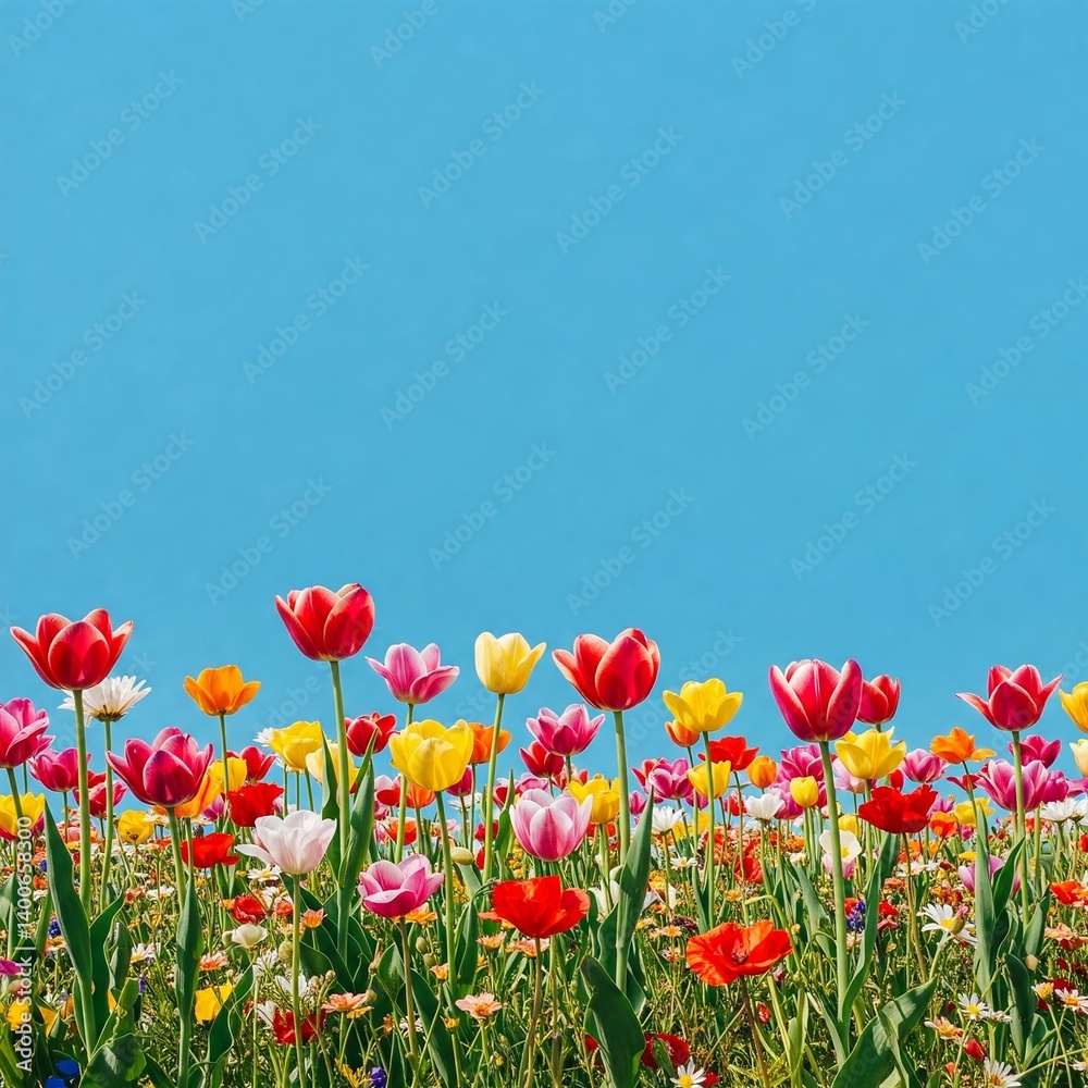 Obraz premium field of tulips
