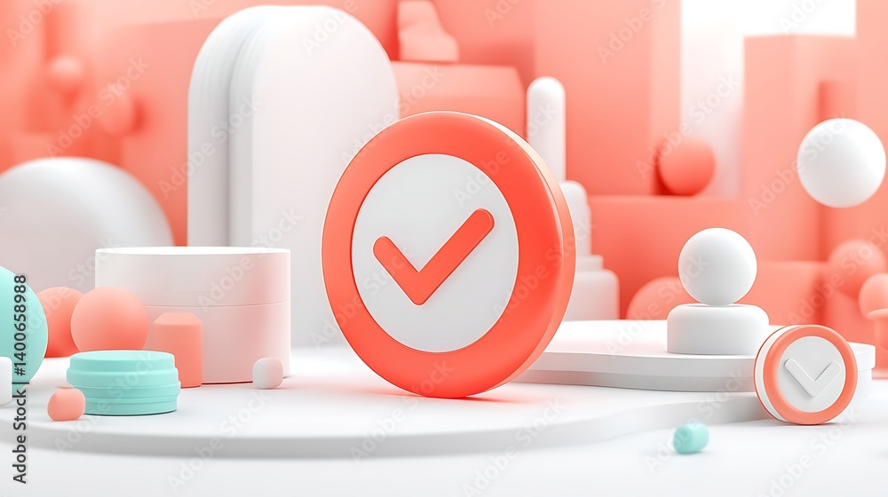 3D Checkmark Display