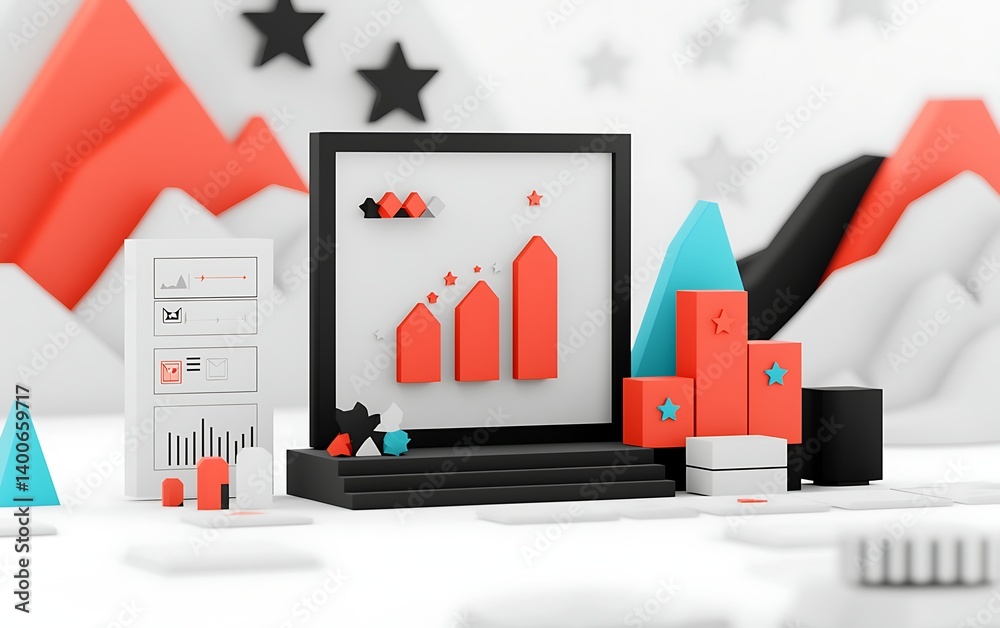 3D Data Visualization Scene