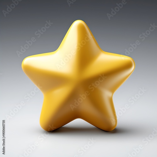 Obraz na płótnie 3D Gold Star Graphic w salonie