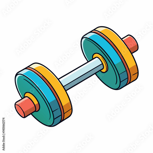 dumbbell isolated on white background