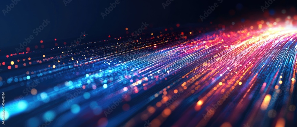 Obraz premium Abstract digital flow