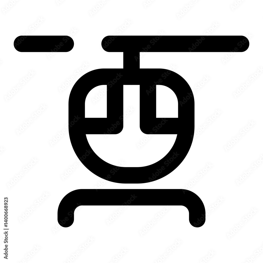 transportation dashed line icon