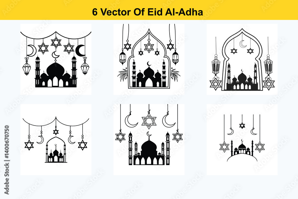 Obraz premium Kurban Bayram, Eid Mubarak Greeting Card Design,Eid Al Adha mubarak,Adha Mubarak Islamic