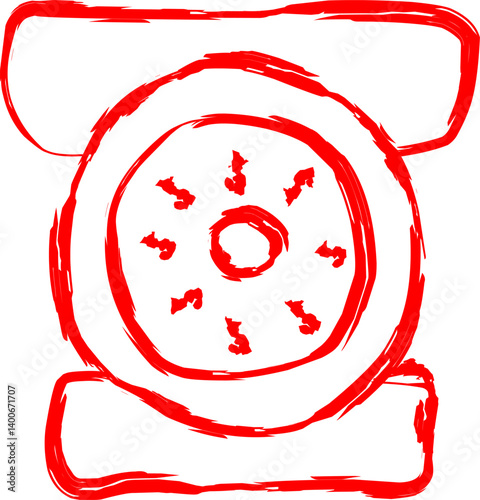 utensil icon in doodle style