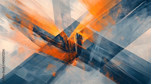 Abstract art design symbolizing the evolving landscape of business and digital transformation