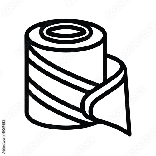 Jar Outline on White Background