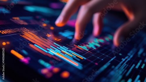 Data Analysis on a Tablet: A Close-Up of  Interactive Charts and Graphs