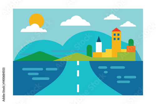 vector illustration of city landscape