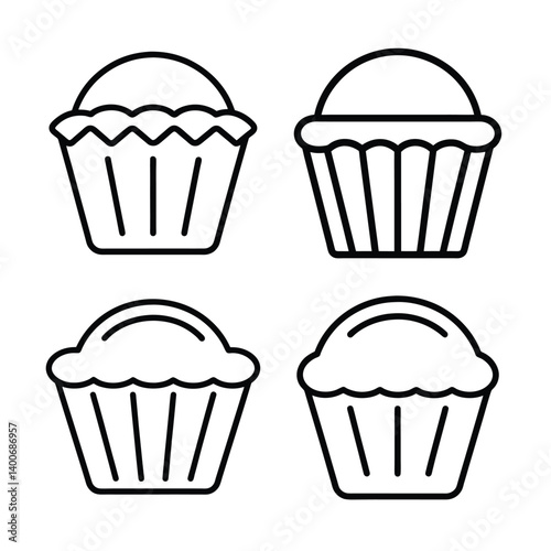 Outline of Cling Film Wrap on White