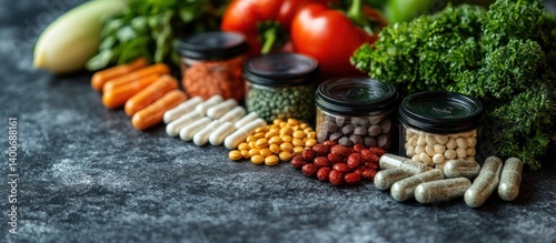 Wallpaper Mural Healthy supplements with vegetables Torontodigital.ca