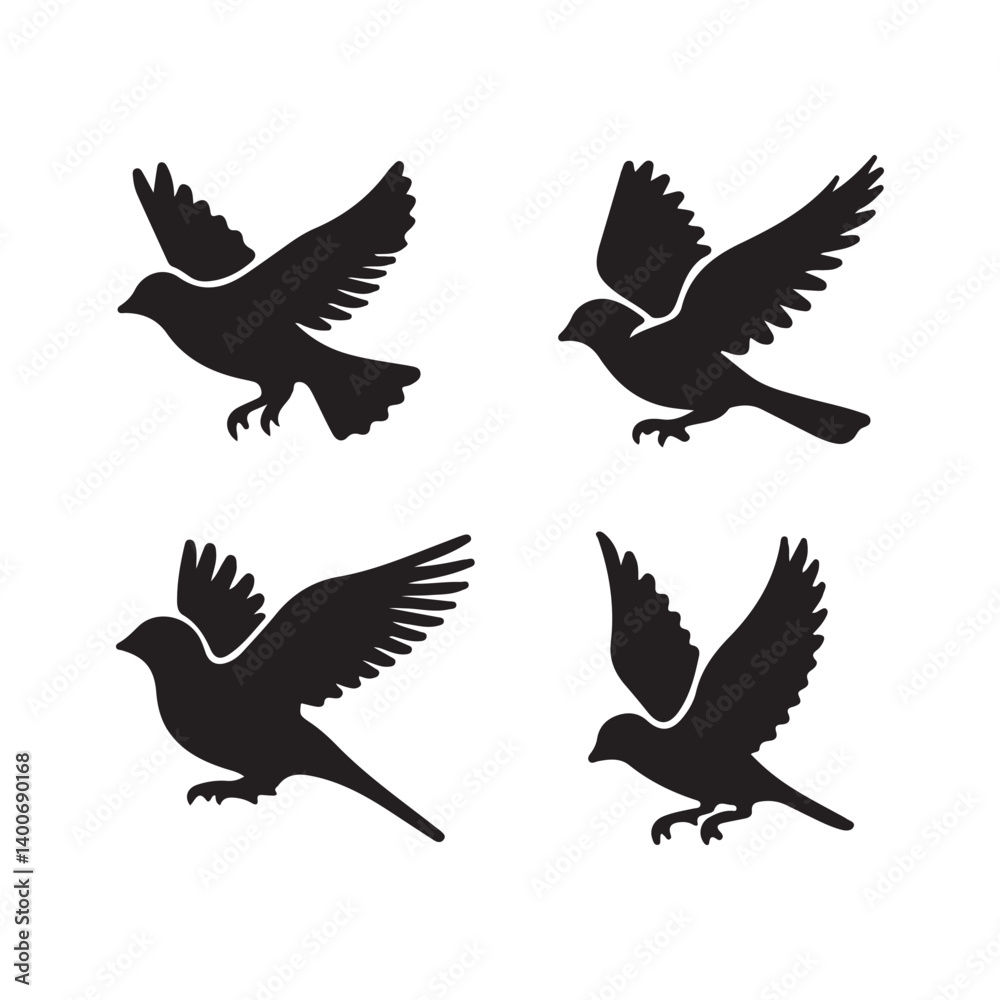 silhouettes of birds silhouettes of birds