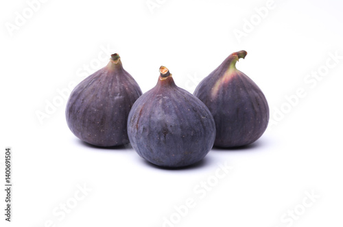Fototapeta Naklejka Na Ścianę i Meble -  Ripe fig fruits on a white background.