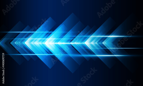 High speed concept Arrow up Light out technology background Hitech communication concept innovation background, vector design