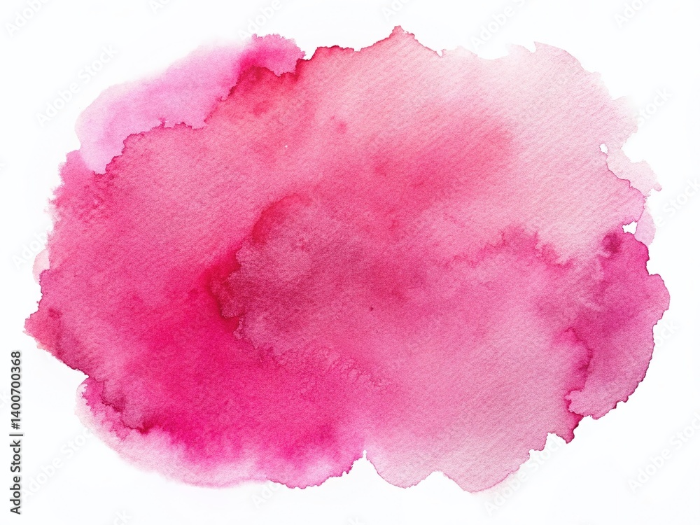 Abstract Pink Watercolor Stain Texture Background - High Resolution Stock Photo