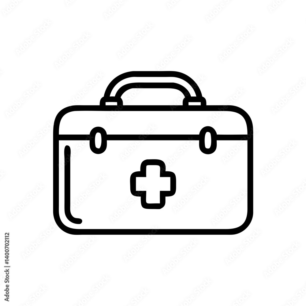 Icon of a doctorchest / first aid kit Icon of a doctorchest / first aid kit